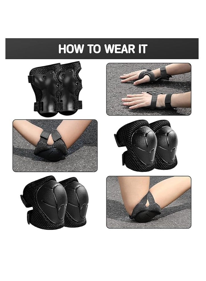 DUNISO Kids Helmet Adjustable for Kids Ages 3-8 Years Old Boys Girls, Toddler Helmet with Protective Sports Gear Set Knee Elbow Pads Wrist Guards for Cycling Skateboard Scooter - Image 3