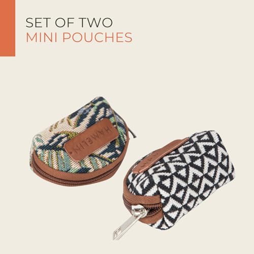 Hamelin Mini Travel Coin Pouch | Coin Purse | Small Pouch for Women | Earphone Pouch for Girls | Mini Pouches for Women | Coin Purse (Set of Two -Green Maple & Orca)| Ideal Gift for Woman - Image 2
