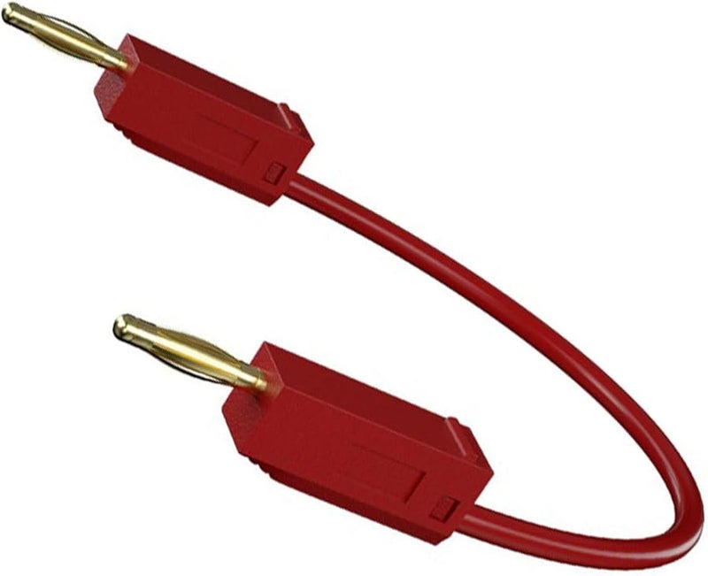 Red Gold Plated Banana Plugs Test Leads 2mm Layer Lift Erosion Resist High Current 10A 600V - Image 2