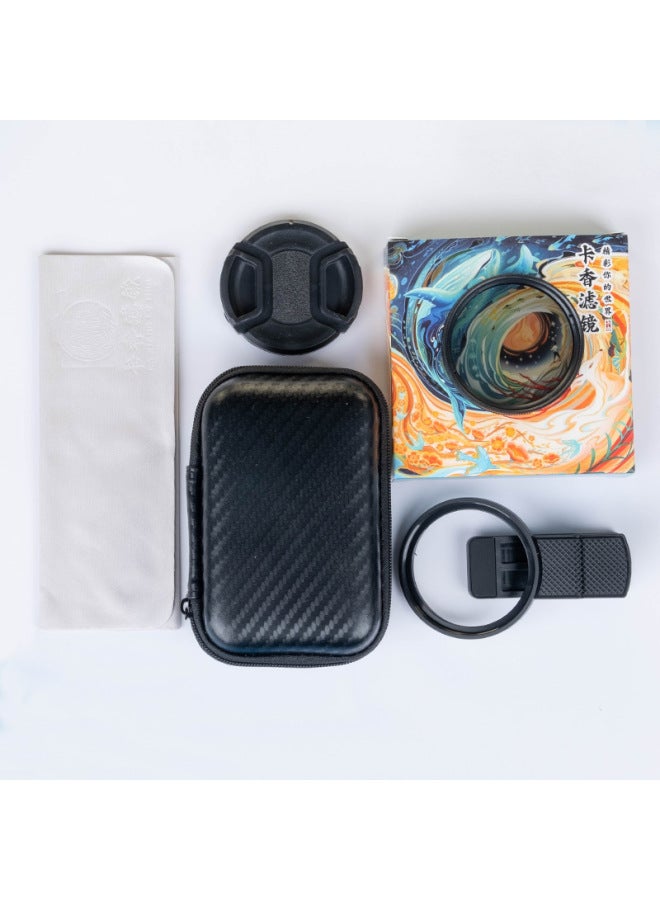 Mobile Phone Polarizer Photography Filter Photo Suitable For Huawei IPhone Apple Xiaomi Professional CPL Polarized Lens-Color:52mm Polarizer + Mobile Phone Clip + Storage Bag + Lens Cleaning Cloth + Lens Cover  - Image 1