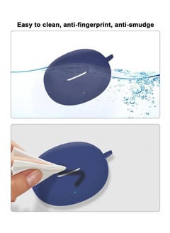 Generic OnePlus Buds Pro 3, Soft Silicone Protective Shockproof Case with Keychain for OnePlus Buds Pro 3 blue  - Image 4