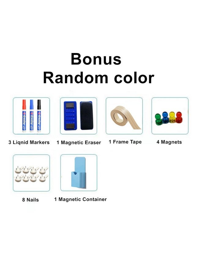 TAKSDAI 36 X 48 Inches Magnetic Dry Erase Removable Whiteboard Sticker For Wall, Self Adhesive, Peel And Stick, Bonus Magnetic Duster Marker Magnets - Image 2
