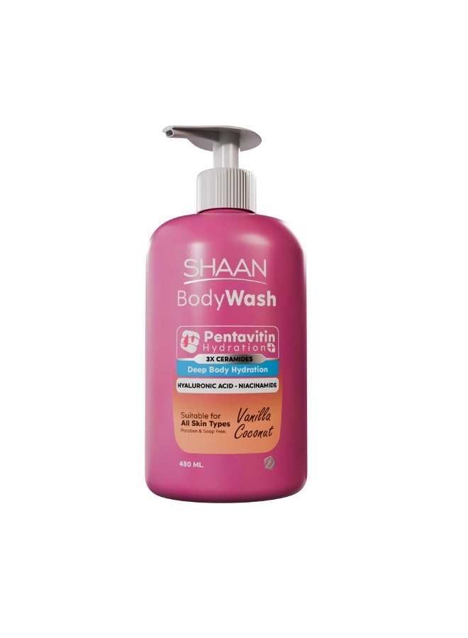 SHAAN Vanilla Coconut Hydrating Body Wash 480 Ml