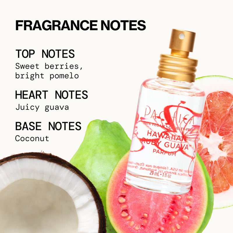 Pacifica Hawaiian Ruby Guava Hair Perfume & Body Fragrance Spray Mist - Body Mist Fragrance w/ Grapefruit, Patchouli, Sugar Notes & Geranium Clean Beauty Alcohol-Free, Vegan & Cruelty-Free, 6 oz - Image 5