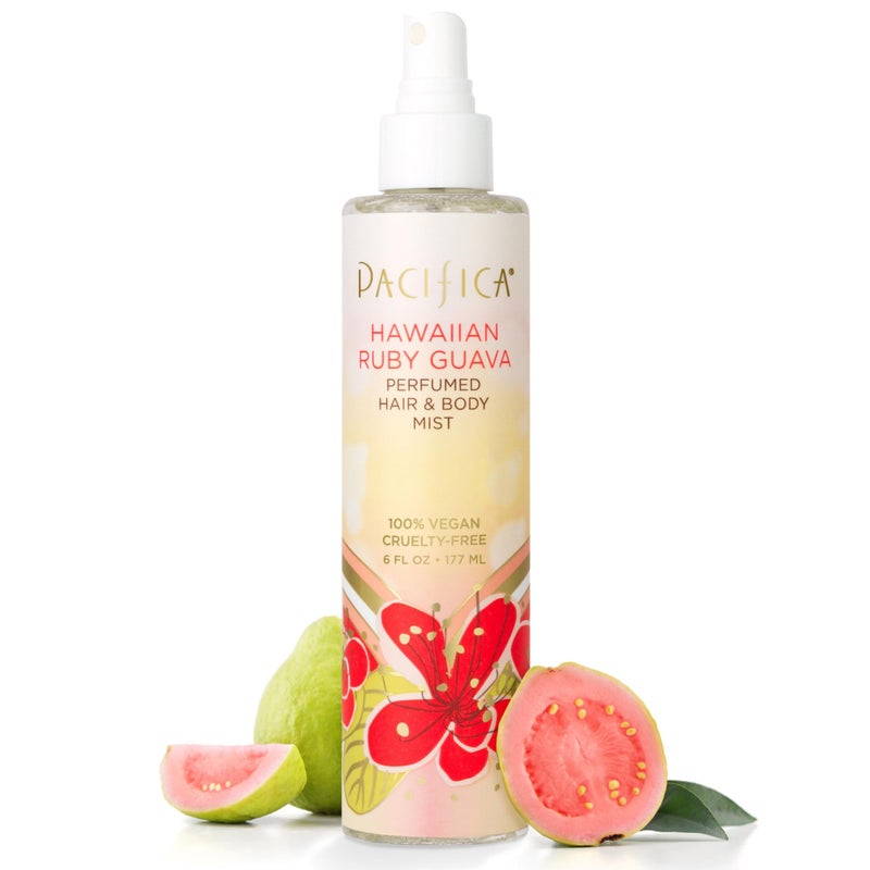 Pacifica Hawaiian Ruby Guava Hair Perfume & Body Fragrance Spray Mist - Body Mist Fragrance w/ Grapefruit, Patchouli, Sugar Notes & Geranium Clean Beauty Alcohol-Free, Vegan & Cruelty-Free, 6 oz - Image 1