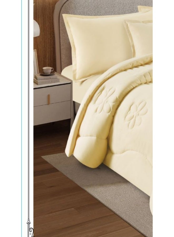 مون مفرش سرير نفرين فندقي فخم بتصميم حصري وجذاب من المايكروفايبر مقاس 220*240 سم - Image 2