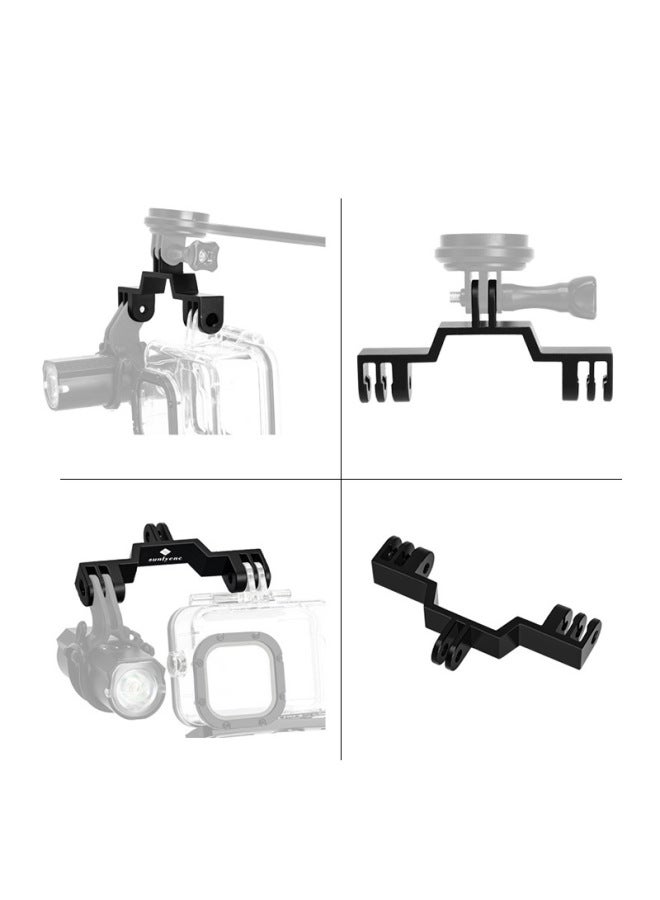 Generic GOPRO Accessories Outdoor Riding Handle Fixing Bracket Suit Sports Camera Accessories Adapter Extension Quick Release-Color:0153 Double-ended Action Camera Holder - Image 3