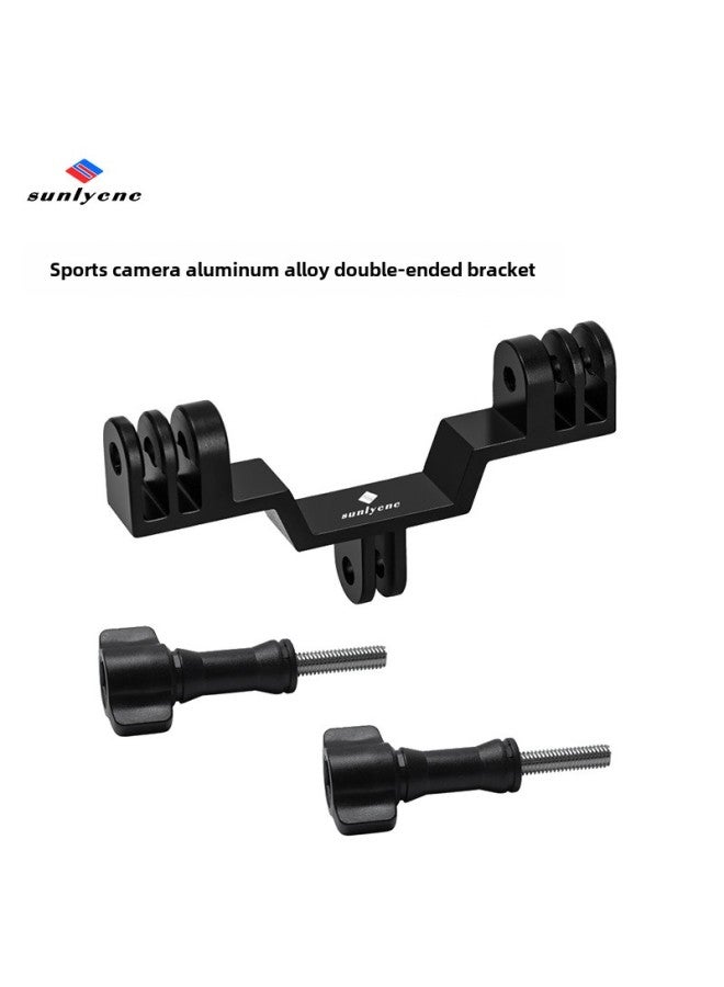Generic GOPRO Accessories Outdoor Riding Handle Fixing Bracket Suit Sports Camera Accessories Adapter Extension Quick Release-Color:0153 Double-ended Action Camera Holder - Image 1
