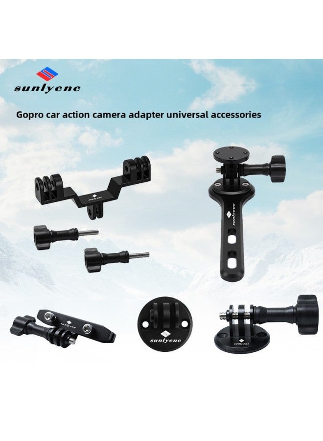 Generic GOPRO Accessories Outdoor Riding Handle Fixing Bracket Suit Sports Camera Accessories Adapter Extension Quick Release-Color:0153 Double-ended Action Camera Holder - Image 2