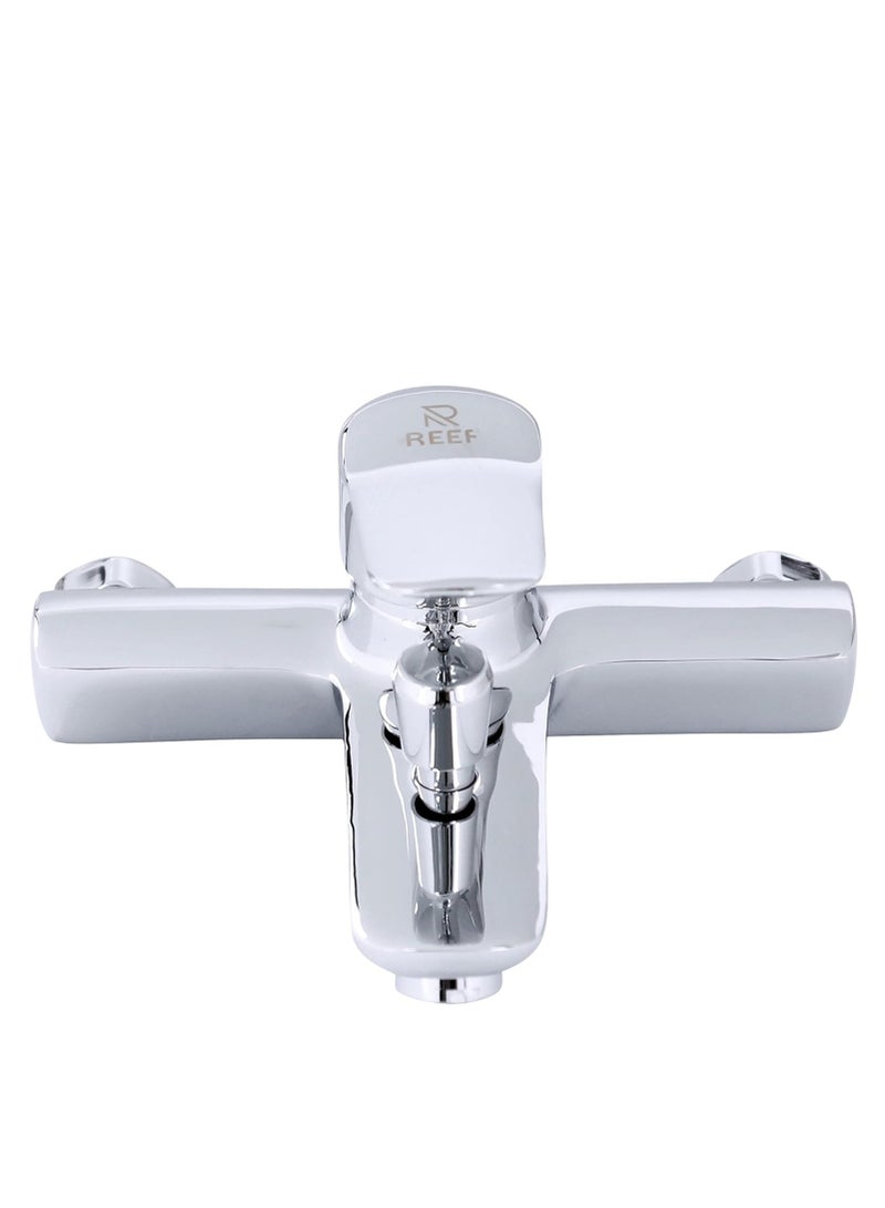 Reef REEF LOTUS Shower Mixer Faucet – Polished Chrome Finish | Single Lever Bathtub Mixer with Handheld Shower Head Set | Water-Saving Soft Flow | Modern Design  - Image 2