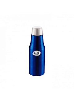 Cello CELLO Ivana Stainless Steel Double Walled Water Bottle, Hot and Cold, 500ml, 1 Unit, Blue 