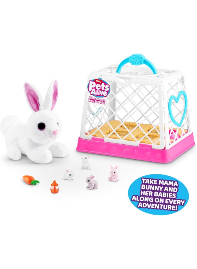 Pets Alive Mommy Bunny & Baby Surprise By ZURU. - Image 2