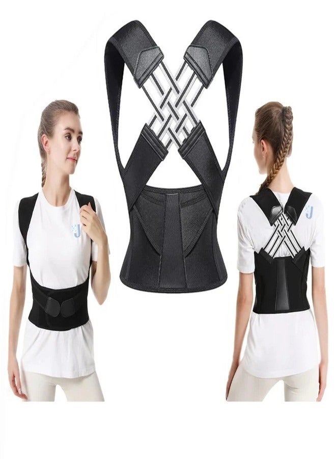 Posture Corrector for Women and Men, Adjustable Shoulder Posture Brace, Back Straightener Posture (Large) - Image 3