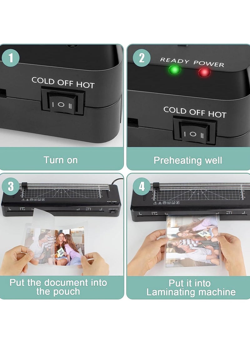 FN - FN A3 Laminator Machine – 5-in-1 Thermal Laminating Kit – 13-Inch Max Width – Hot & Cold Lamination – 90s Fast Warm-Up – 320mm/min High-Speed Laminating – 40 Pouches – Paper Trimmer – Corner Rounder – Hole Puncher – ABS Anti-Jam System – Ideal for Home, Office, School - Image 1