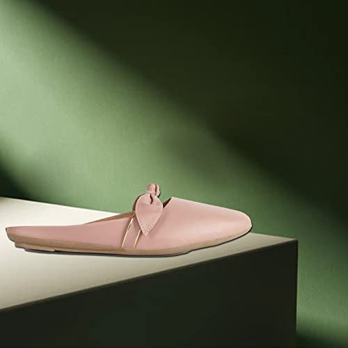 Denill Women's Open Mules Peach UK-5 - Image 4