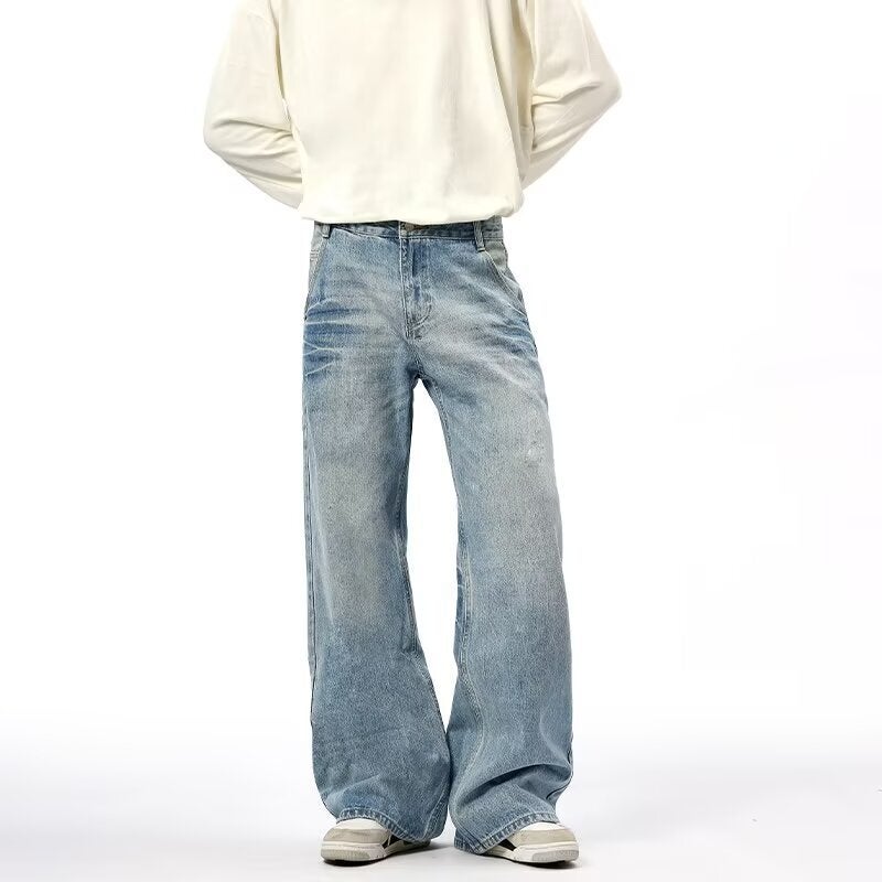 Unisex Classic Denim Jeans Loose Fit Daily Outdoor Wear - Image 5