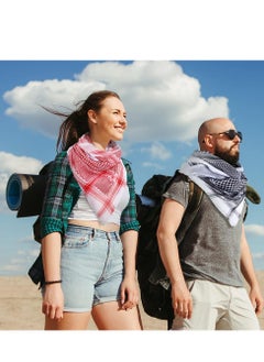 Generic Arab Keffiyeh Shemagh with Aqel Rope - Traditional Middle Eastern Desert Headscarf for Men, 2 Patterns  - Image 5