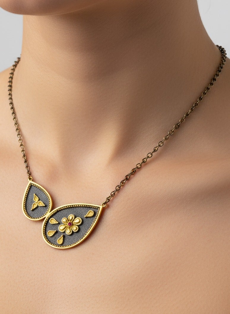 بي تي سي إيلا - قلاده فضة مطليه بالذهب (SIL0545) - Image 1