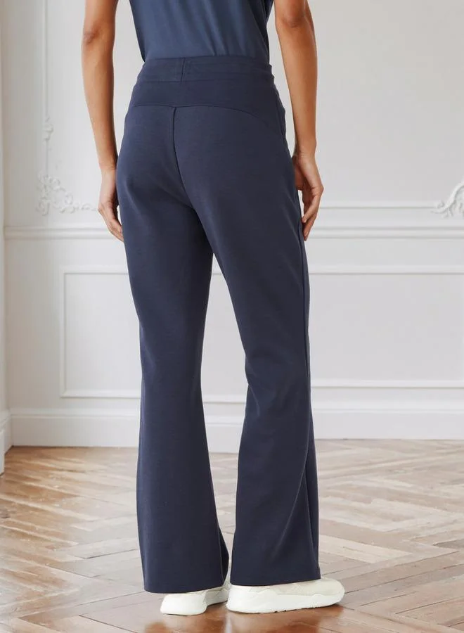 Splash Active  Women Flared Fit Zip Pocket Track Pants for Women | Best Price UAE