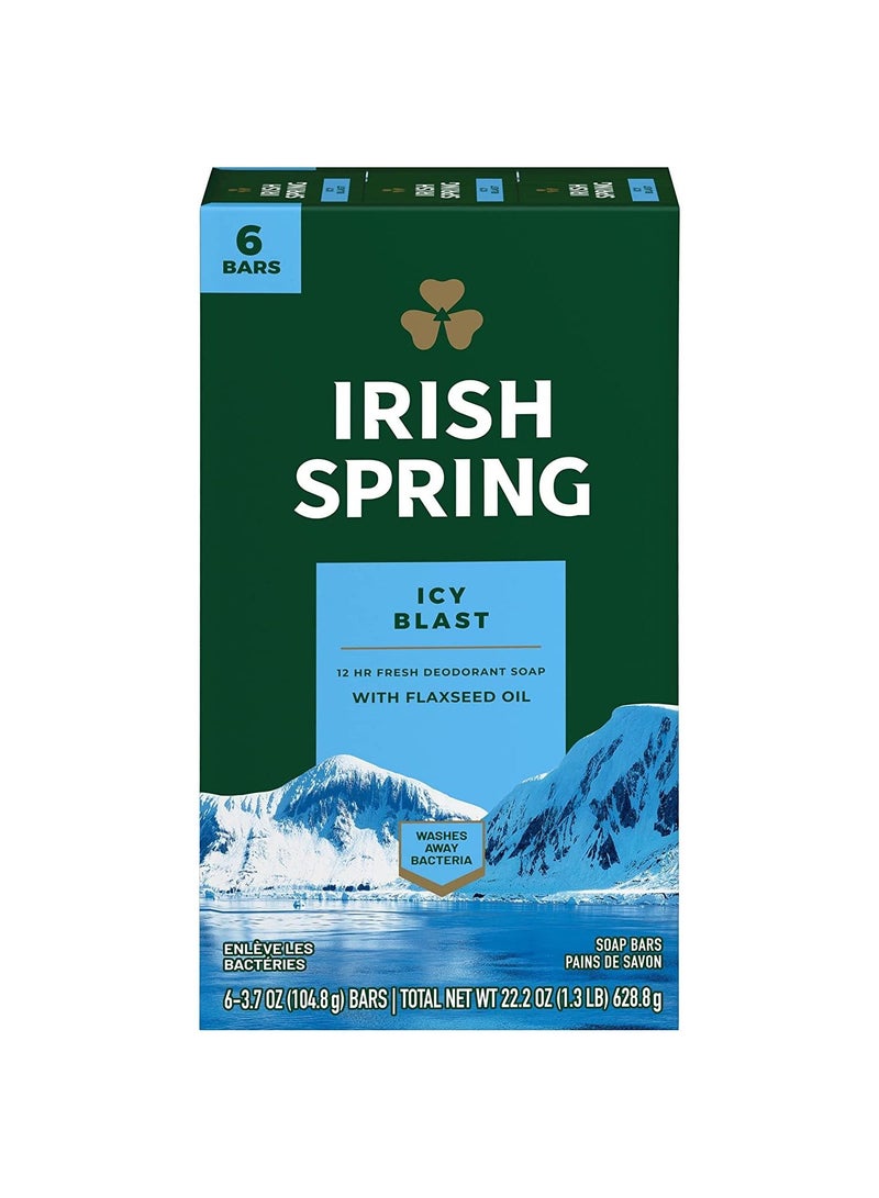 Irish Spring Irish Spring Aloe Mist Deodorant Bar Soap for Men 6 Pack  - Image 1