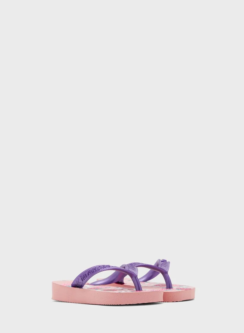 havaianas Kids Flores Flip Flops