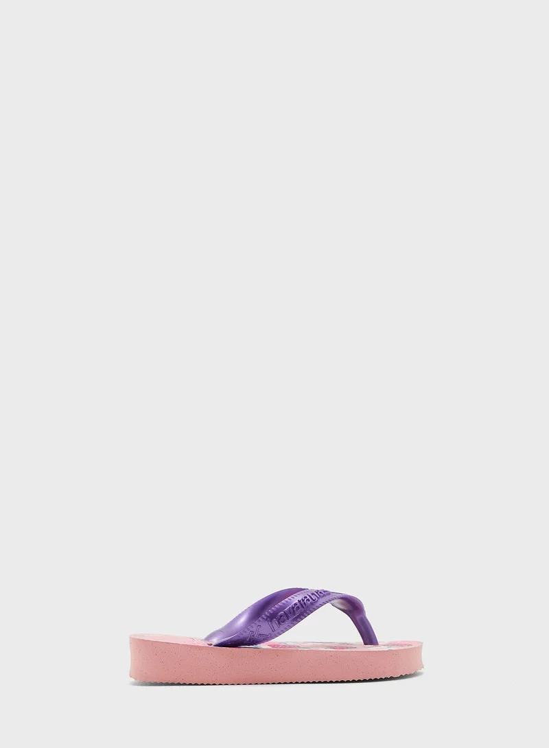 havaianas Kids Flores Flip Flops