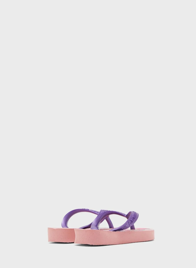 havaianas Kids Flores Flip Flops