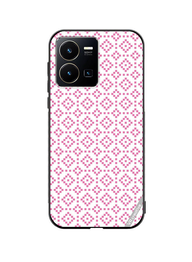 Protective Case Cover For Vivo Y35 Strips Design Multicolour