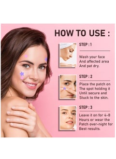 Kanza 126 Pieces Star & Round Acne Patch Set Easy to Use Quick Healing Pain and Scar Free Patches for Face Promotes Wound Healing Natural Formula Acne Patches Star Patch 78 Pieces Round Patch 48 Pieces  - Image 5