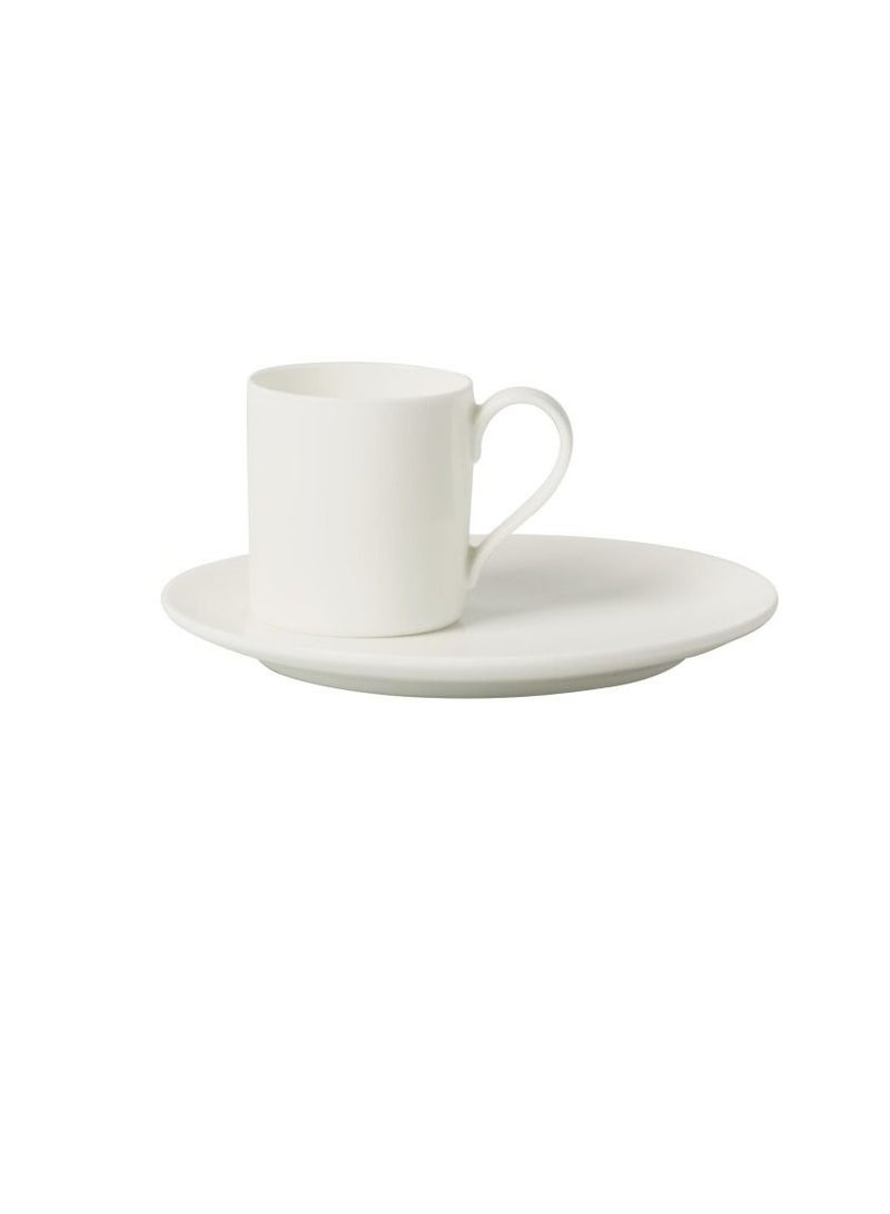 Villeroy & Boch 12-Piece Metrochic Blanc Coffee Cups & Saucers  - Image 1