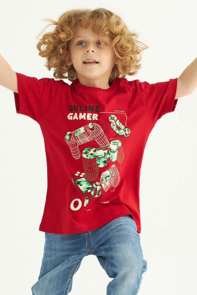 Zepkids Boy Game Gamepad Printed T-Shirt 6-9 Years Old  - Image 3