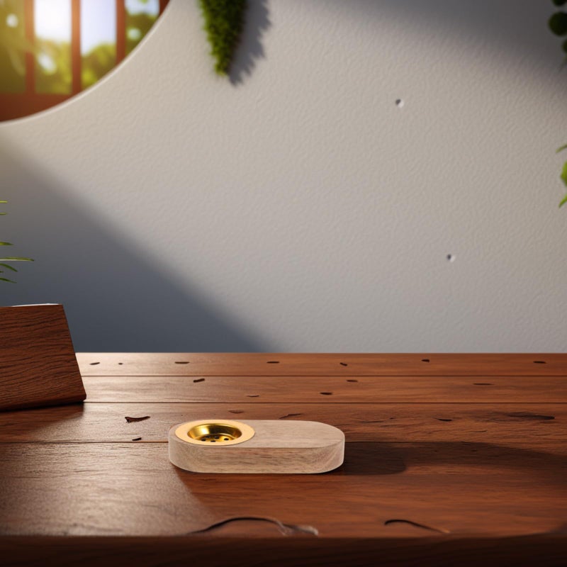Oval Wooden Incense Burner Holder for Aromatherapy Meditation and Home Decor - Image 5