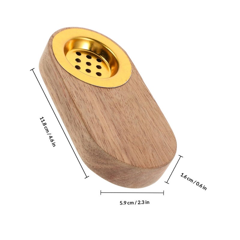 Oval Wooden Incense Burner Holder for Aromatherapy Meditation and Home Decor - Image 3