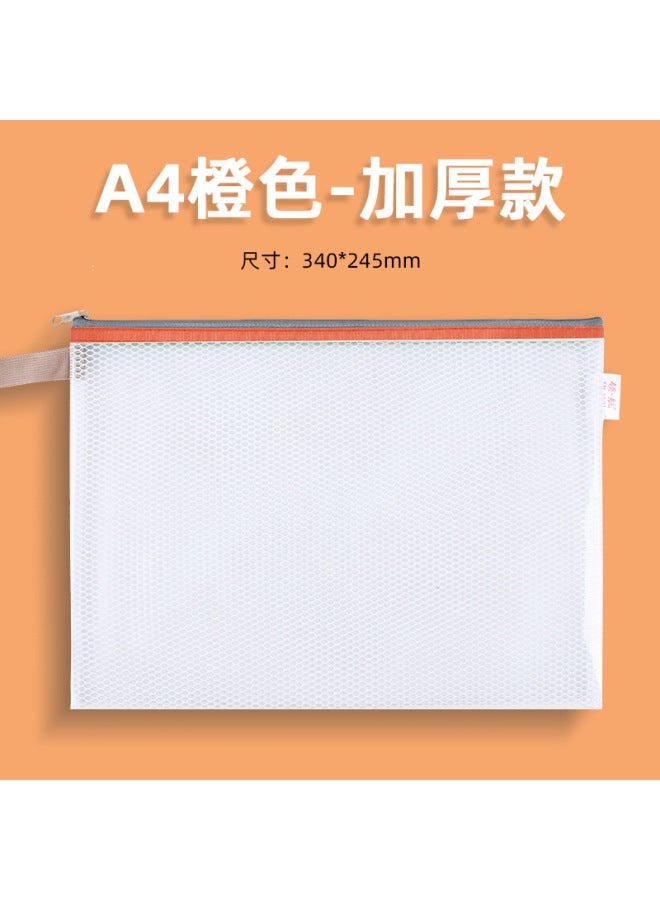 HELPS Transparent Eva Zipper Bag A4 Student Waterproof Homework Tutoring Bag Test Paper Storage Thickeneded Satchel Document Bag - Image 1