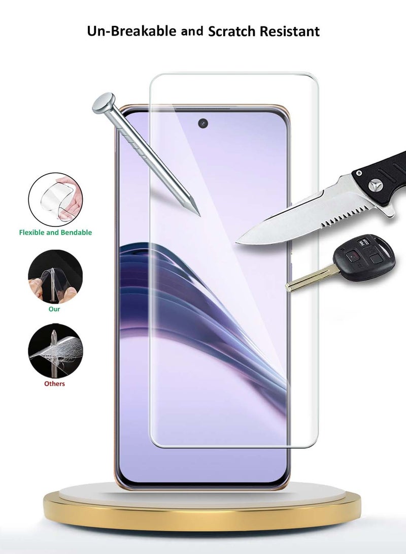 Wtech Realme 13 Pro+ / 13 Pro Plus 5G 2024 Premium Curved Edges UV Full Glue Full Cover Tempered Glass Screen Protector (MSGUCN) - Clear - Image 4