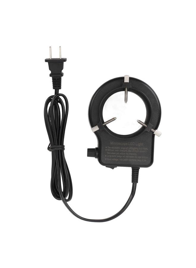 Thoraya Microscope LED Light Source Professional Adjustable Brightness LED Microscope Lamp Source for Stereo Microscope Camera 100‑240V CN Plug  - Image 1