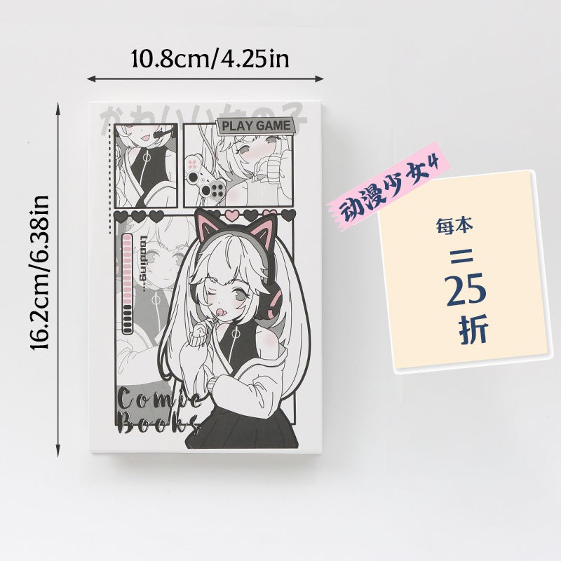 Creative Travel Check-In Stamp Book Sketch Blank Accordion Folding Book Diy Hand Ledger Cartoon Picture Book Hand-Painted Book - Image 1