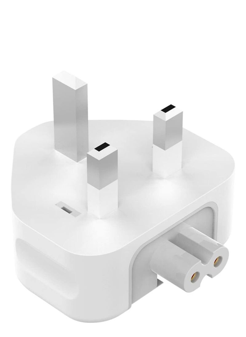 سالاب محول قابس Mac UK، محول حائط للسفر، قابس رأس البطة من النوع G مع مصهر لجميع محولات الطاقة لأجهزة MacBooks، محول طاقة USB بقدرة 12 وات 30 وات وشاحن السفر iPhone/Ipad/Macbook وما إلى ذلك - Image 1