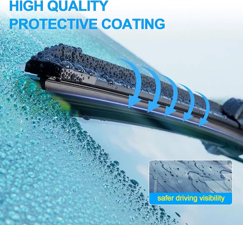 CJPPPZIW Premium All-Season Windshield Wiper Blades Set of 2 - 22 Inch for Ford F-150 (2015-2023) - Image 3