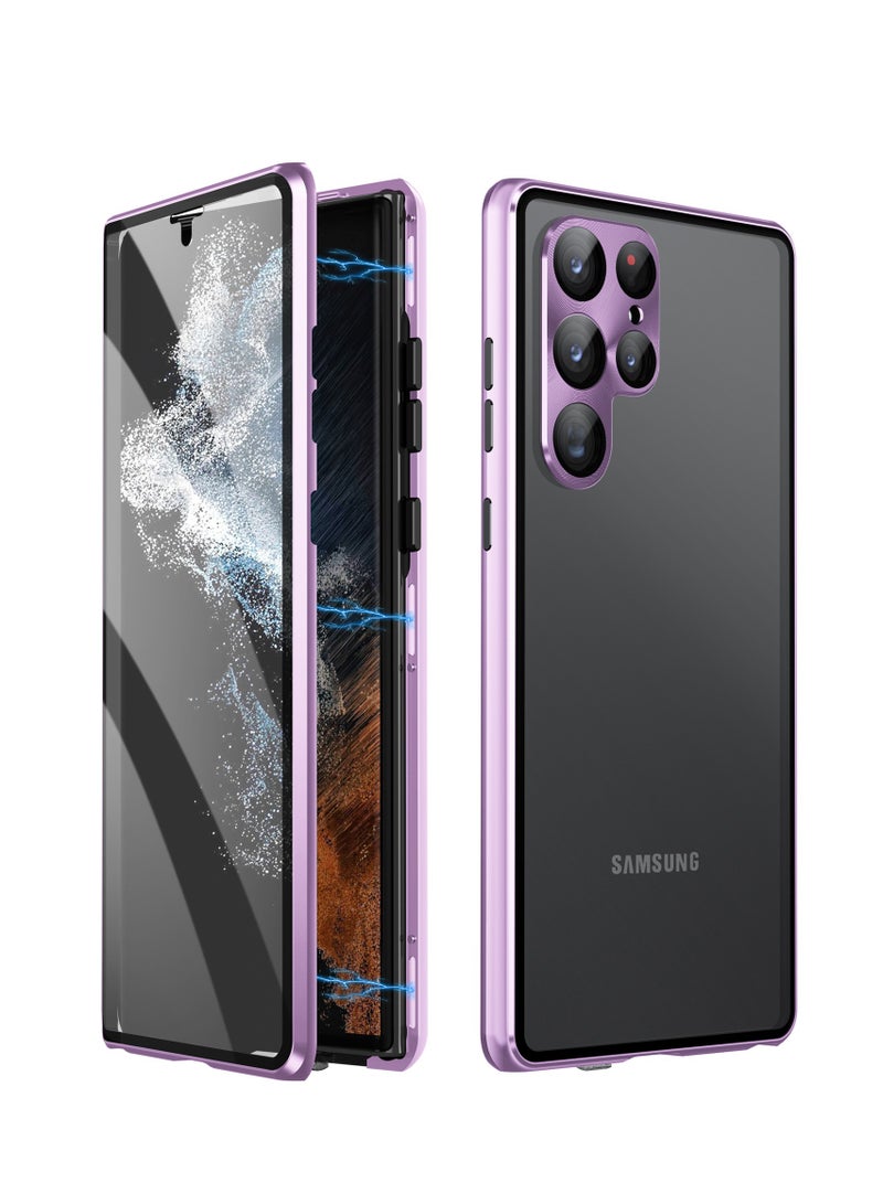 general Samsung Galaxy S24/S 24 PLUS/S 24 Ultra Phone Case with Clear Screen Protector, Aluminum Frame, and Magnetic All-Inclusive Cover for Galaxy S24/S24 PLUS/S24 Ultra - Image 1