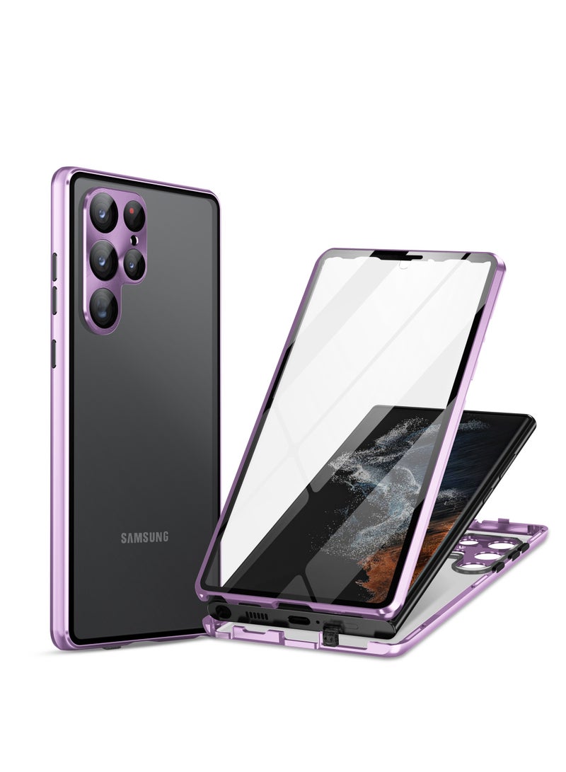 general Samsung Galaxy S24/S 24 PLUS/S 24 Ultra Phone Case with Clear Screen Protector, Aluminum Frame, and Magnetic All-Inclusive Cover for Galaxy S24/S24 PLUS/S24 Ultra - Image 3