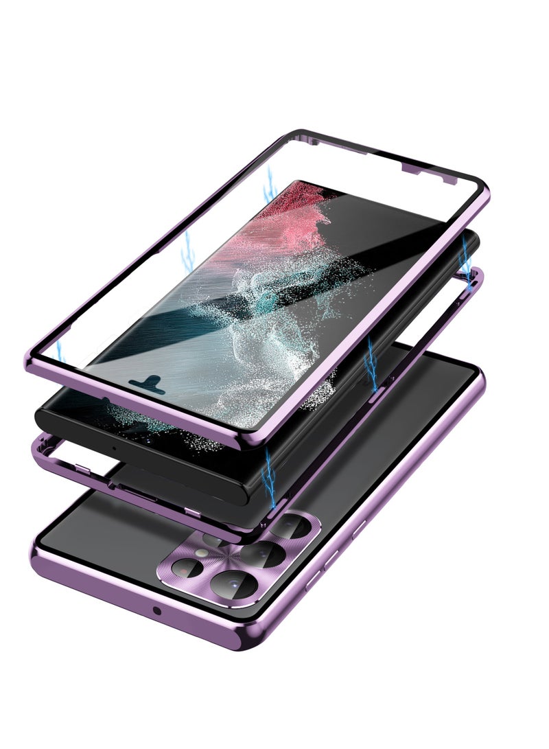 general Samsung Galaxy S24/S 24 PLUS/S 24 Ultra Phone Case with Clear Screen Protector, Aluminum Frame, and Magnetic All-Inclusive Cover for Galaxy S24/S24 PLUS/S24 Ultra - Image 4