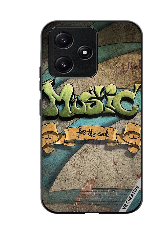 VR CREATIVE Protective Case Cover For Xiaomi Poco M6 Pro 5G Music For The Soul Design Multicolour - Image 1