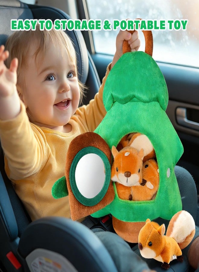 JOINBO Baby Toys 6-12 Months - Plush Tree House with 5 Sensory Squirrel, Busy Montessori Soft Toys for Toddlers 0-3 Years Old - Easter Basket Stuffers - Image 3