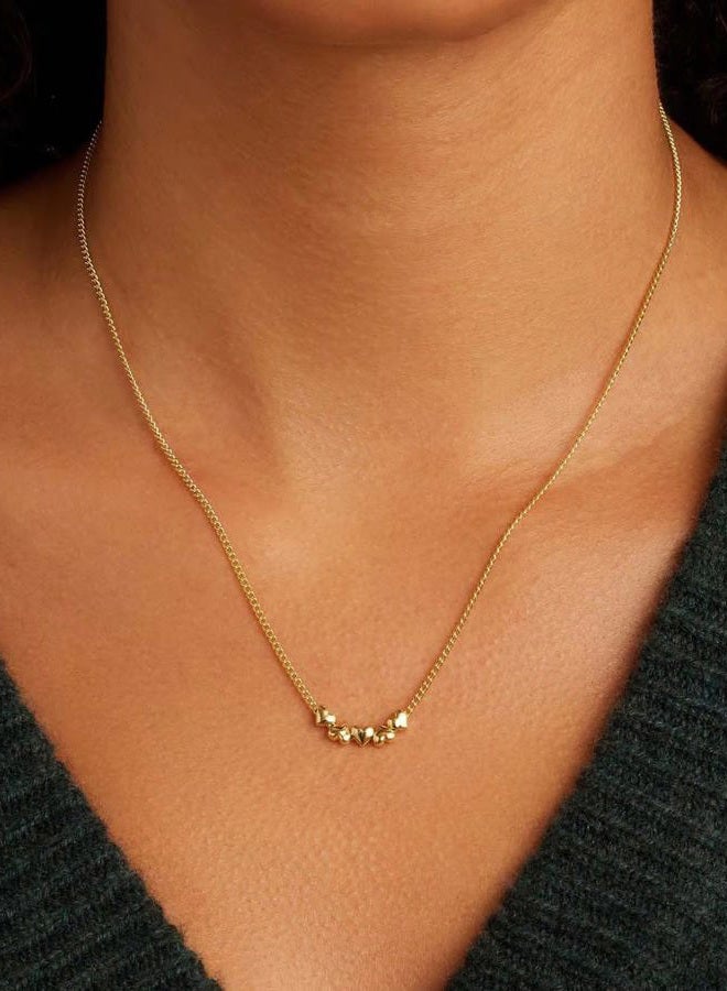 gorjana Women's Lou Heart Necklace, Gold Plated, No Gemstone - Image 4