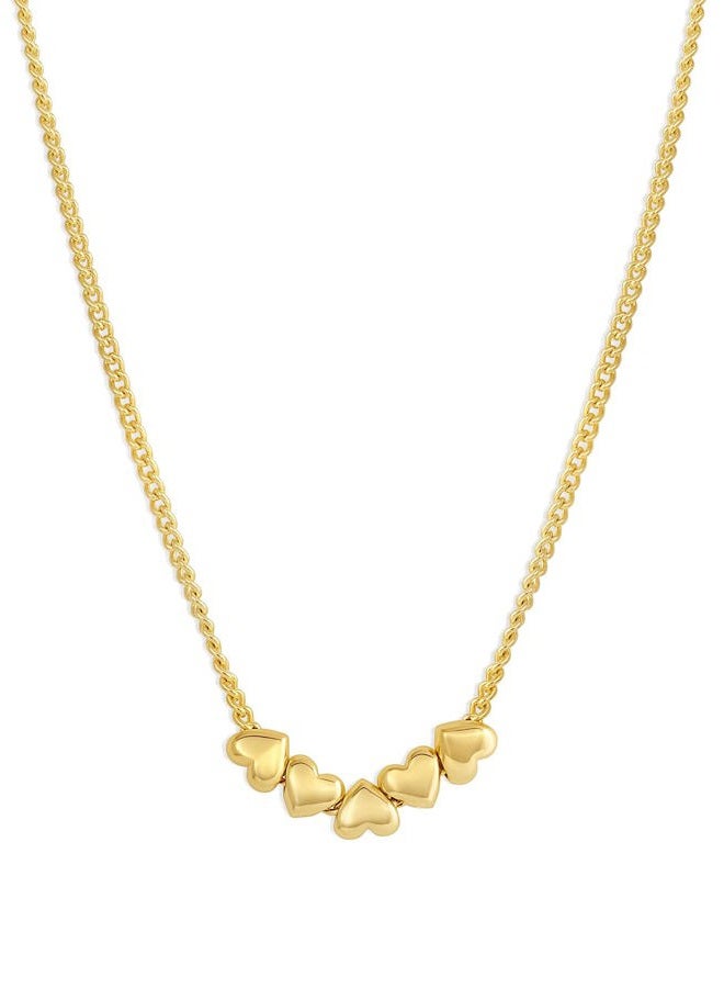 gorjana Women's Lou Heart Necklace, Gold Plated, No Gemstone - Image 1