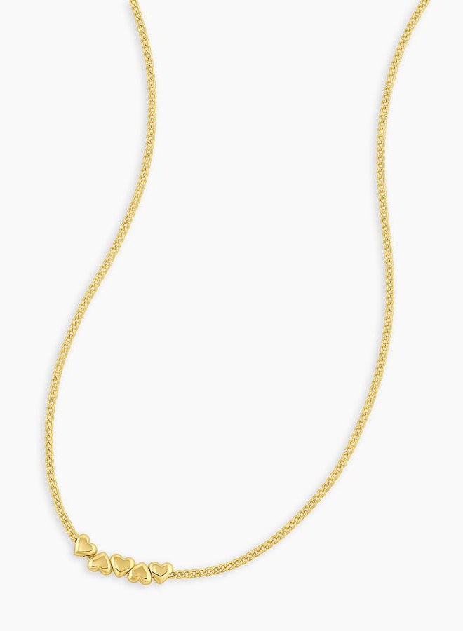 gorjana Women's Lou Heart Necklace, Gold Plated, No Gemstone - Image 2