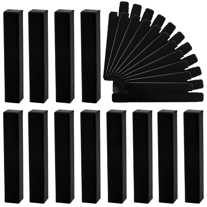 TOPZEA 118 Pack Lip Gloss Packaging Boxes Kraft Paper Empty Lipgloss Packaging Cases Bulk Black Wrapping Box for Essential Oil Mascara Tube Perfume Sample Small Business
