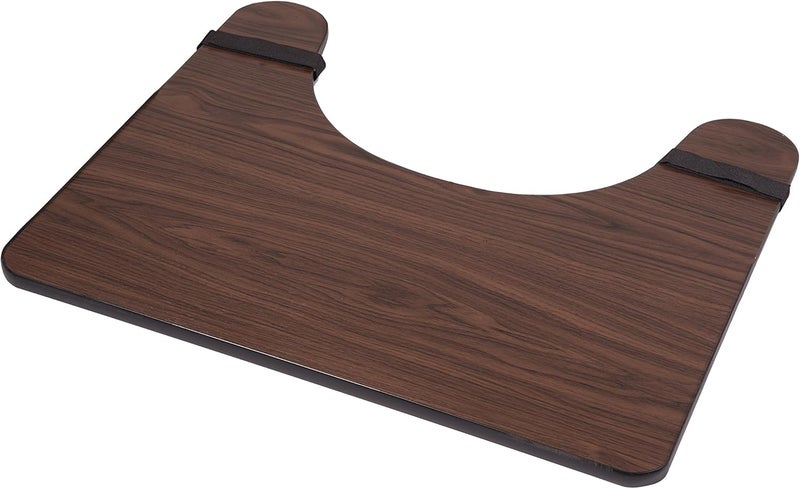 DMI Wood Wheelchair Lap Tray with Semi-Circle Cutout - Convenient Table for Eating, Reading, and Crafts - Image 4