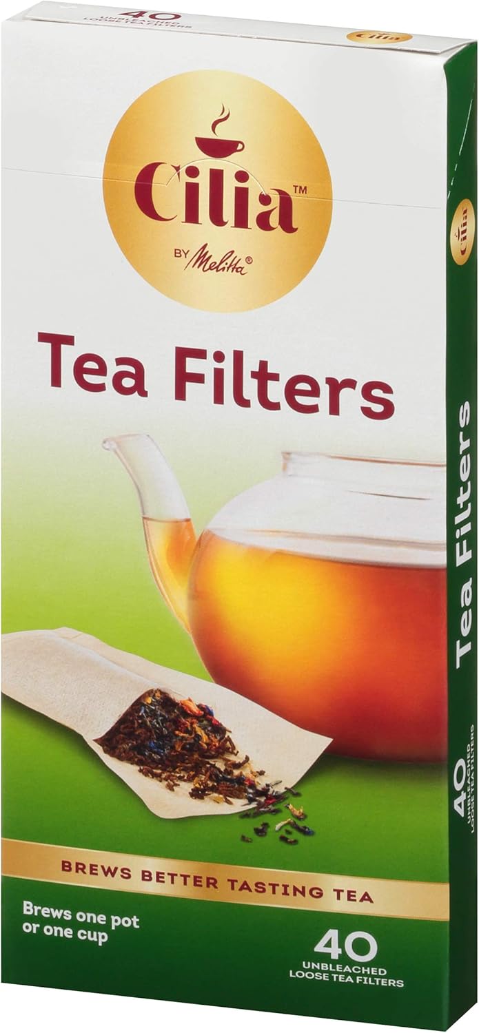 Melitta Cilia by Melitta Tea Filters White 40 Count Pack of 6 240 Total Filters Count - Image 5